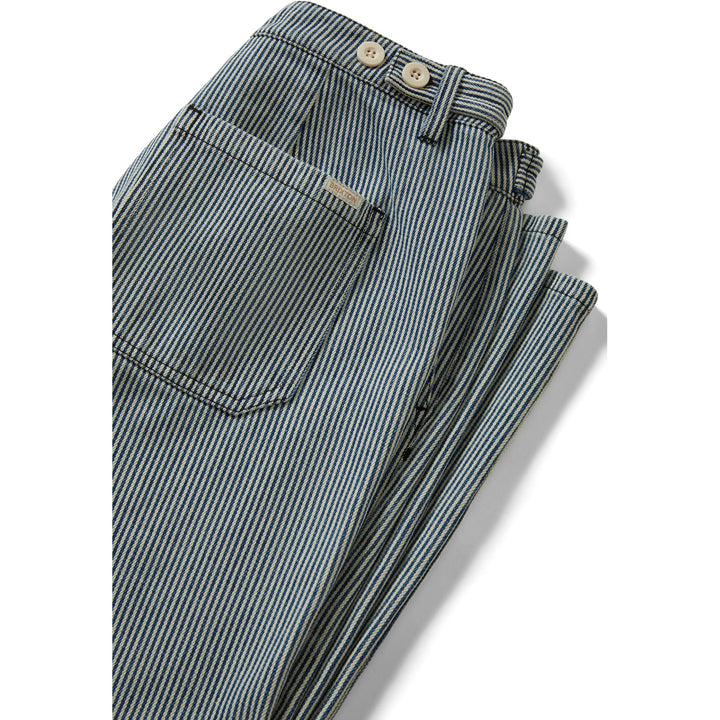 Brixton Jane Utility Wide Leg Pants - Women's Off White/Mood Indigo