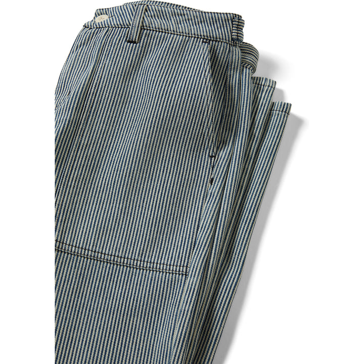 Brixton Jane Utility Wide Leg Pants - Women's Off White/Mood Indigo