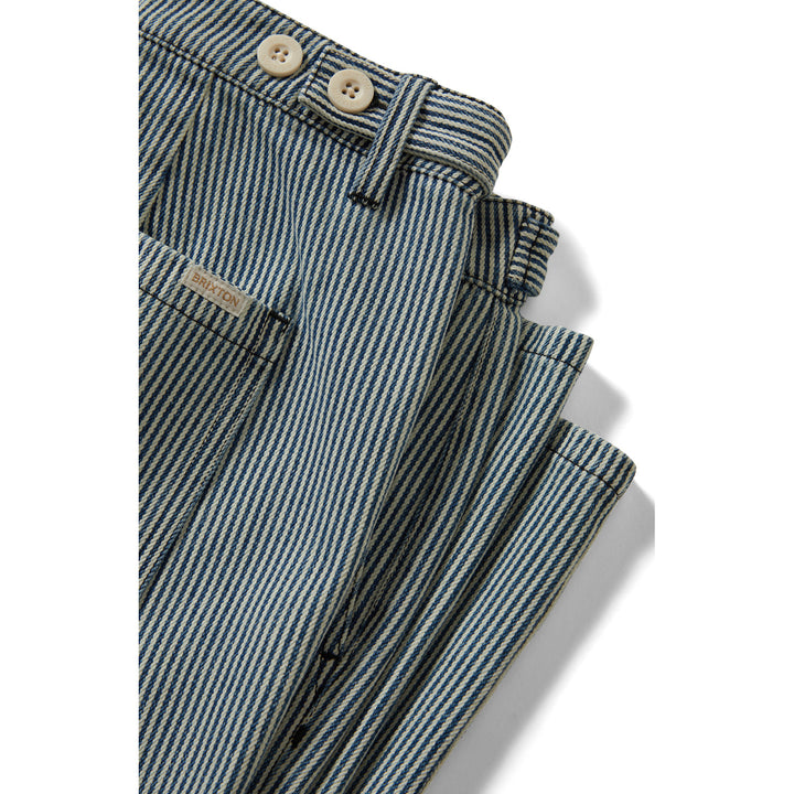 Brixton Jane Utility Wide Leg Pants - Women's Off White/Mood Indigo