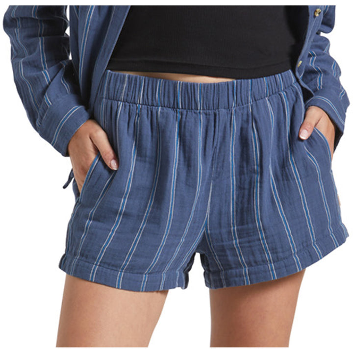 Brixton Wandering Shorts - Women's Berring Sea/White