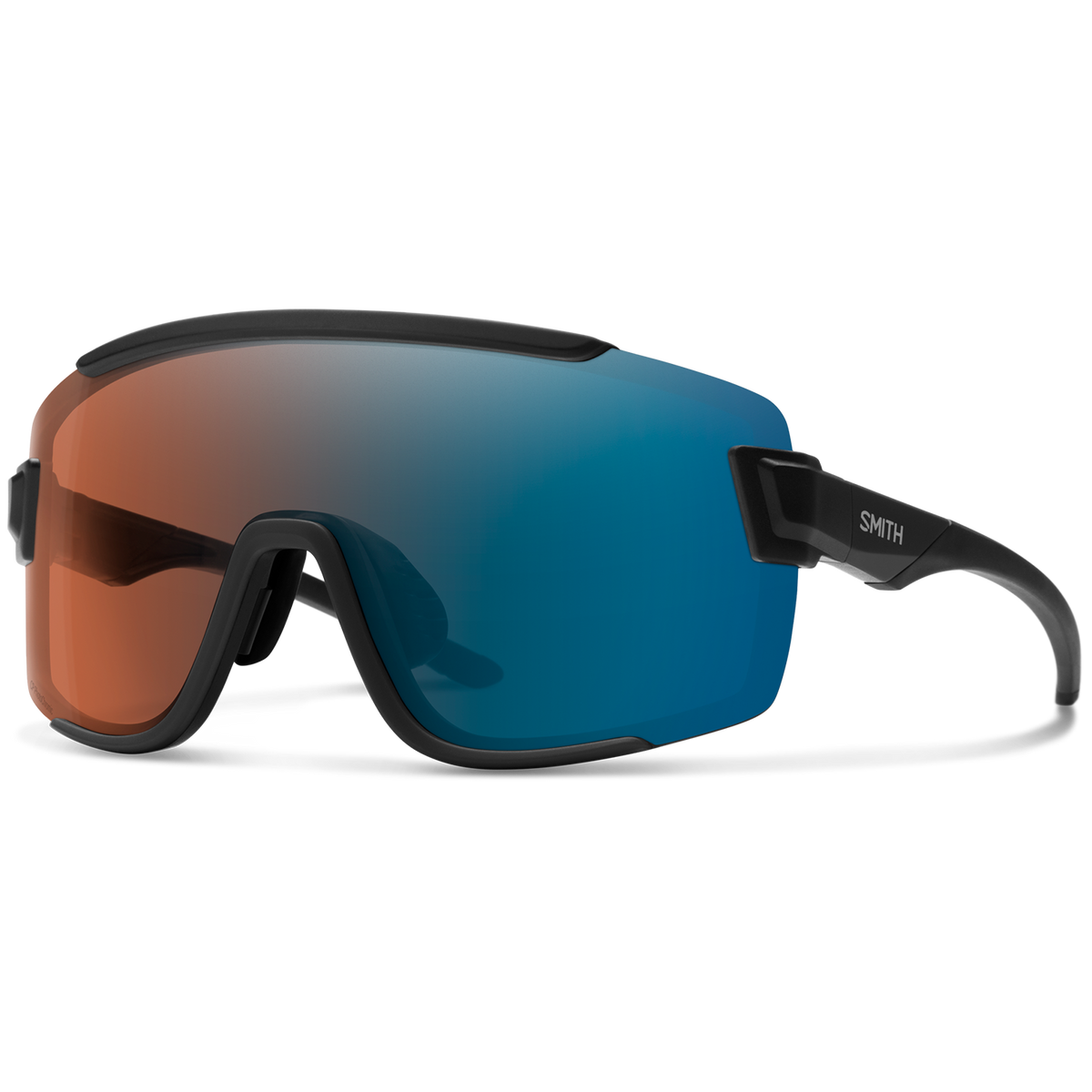 Smith Wildcat Sunglasses Matte Black/ChromaPop Glacier Photochromic Copper Blue Mirror+Clear