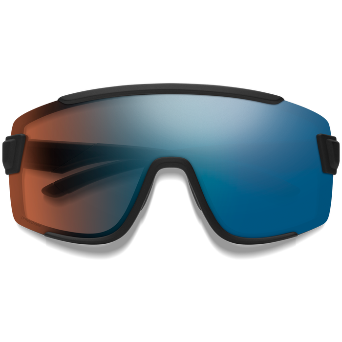Smith Wildcat Sunglasses Matte Black/ChromaPop Glacier Photochromic Copper Blue Mirror+Clear