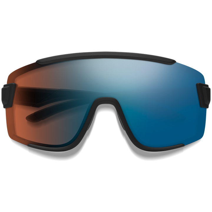 Smith Wildcat Sunglasses Matte Black/ChromaPop Glacier Photochromic Copper Blue Mirror+Clear