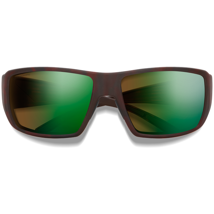 Smith Guide's Choice S Sunglasses Matte Tortoise/ChromaPop Glass Polarchromic Brown Green Mirror