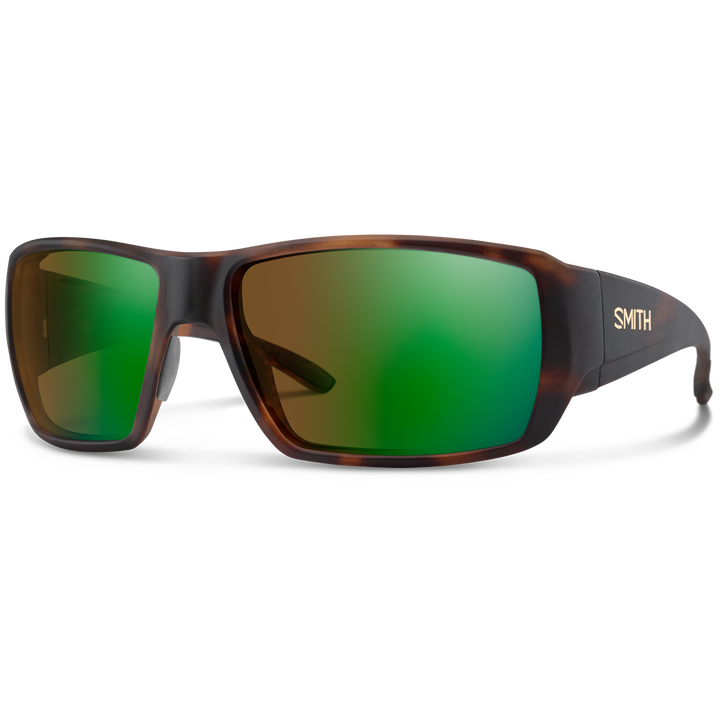 Smith Guide's Choice XL Sunglasses Matte Tortoise/ChromaPop Glass Polarchromic Brown Green Mirror