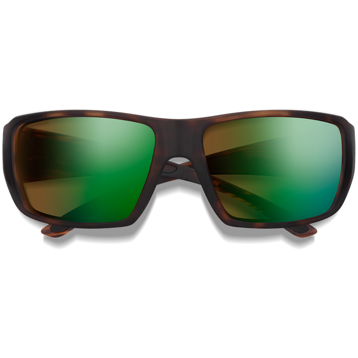 Smith Guide's Choice XL Sunglasses Matte Tortoise/ChromaPop Glass Polarchromic Brown Green Mirror