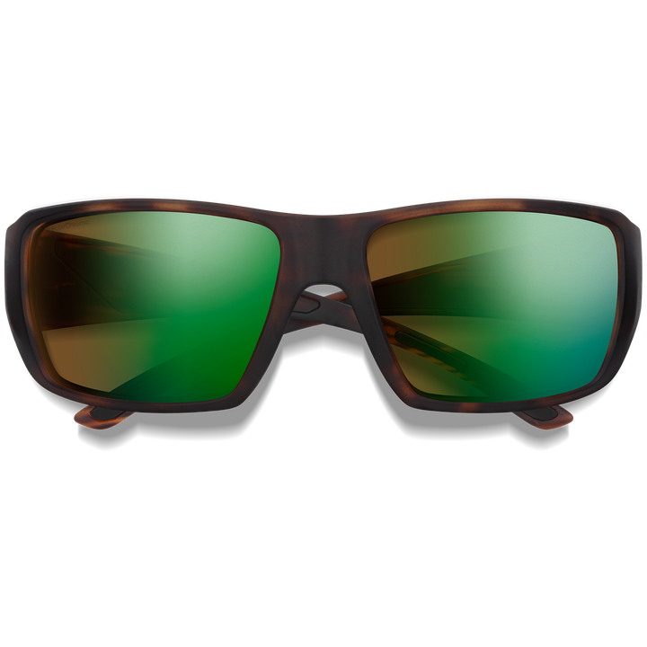Smith Guide's Choice XL Sunglasses Matte Tortoise/ChromaPop Glass Polarchromic Brown Green Mirror