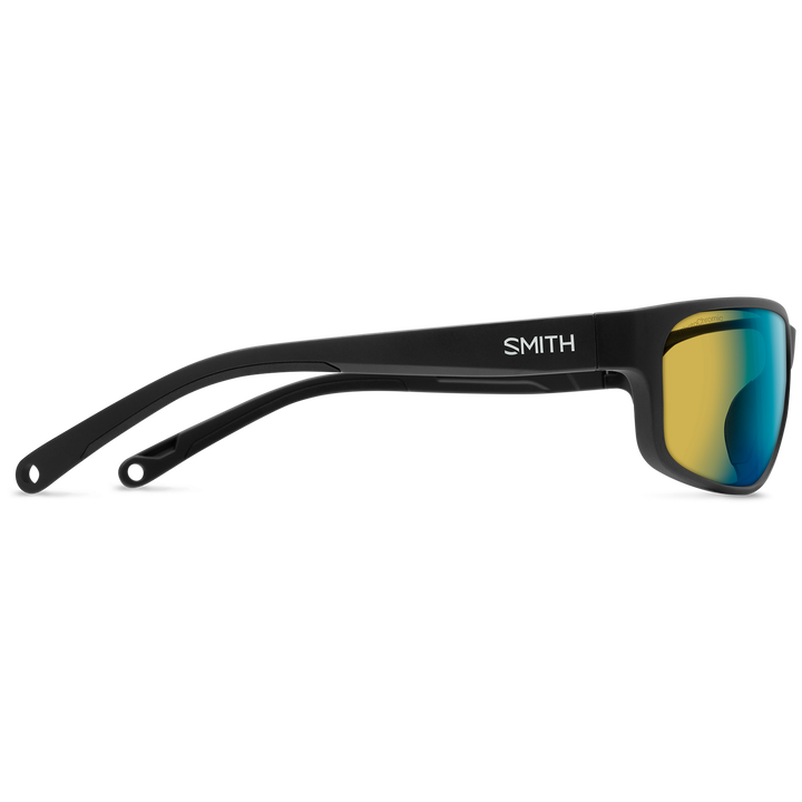Smith Redding 2 Sunglasses Matte Black/ChromaPop Glass Polarchromic Yellow Blue Mirror