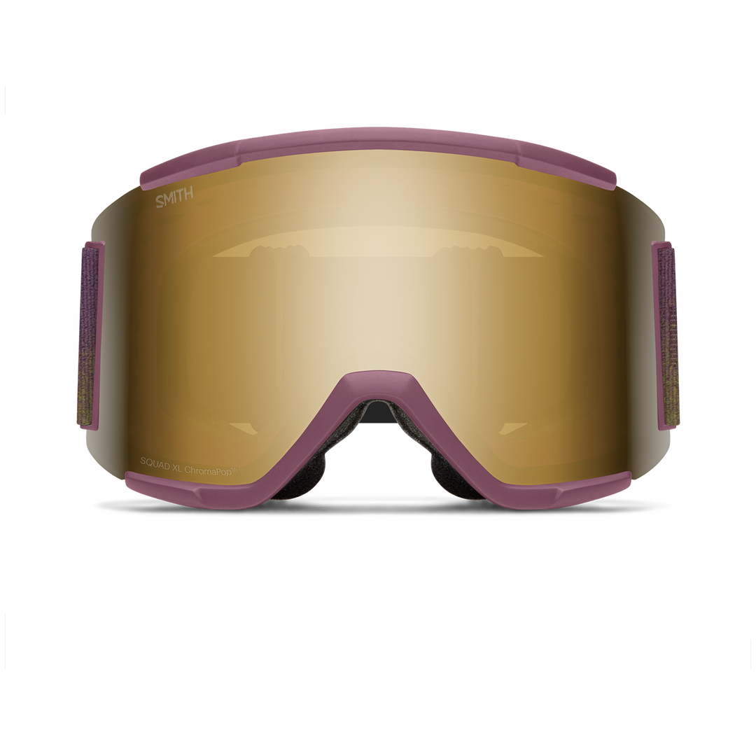 smith xl goggles Smith Squad XL Low Bridge Fit Ski & Snowboard Goggles in Sprayer + ChromaPop Sun Black Gold Mirror Lens