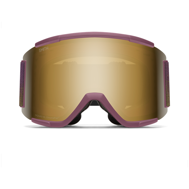 Smith Squad XL Low Bridge Fit Goggles Sprayer/ChromaPop Sun Black Gold Mirror+Chromapop Storm Blue Sensor Mirror