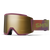 Smith Squad XL Low Bridge Fit Goggles Sprayer/ChromaPop Sun Black Gold Mirror+Chromapop Storm Blue Sensor Mirror