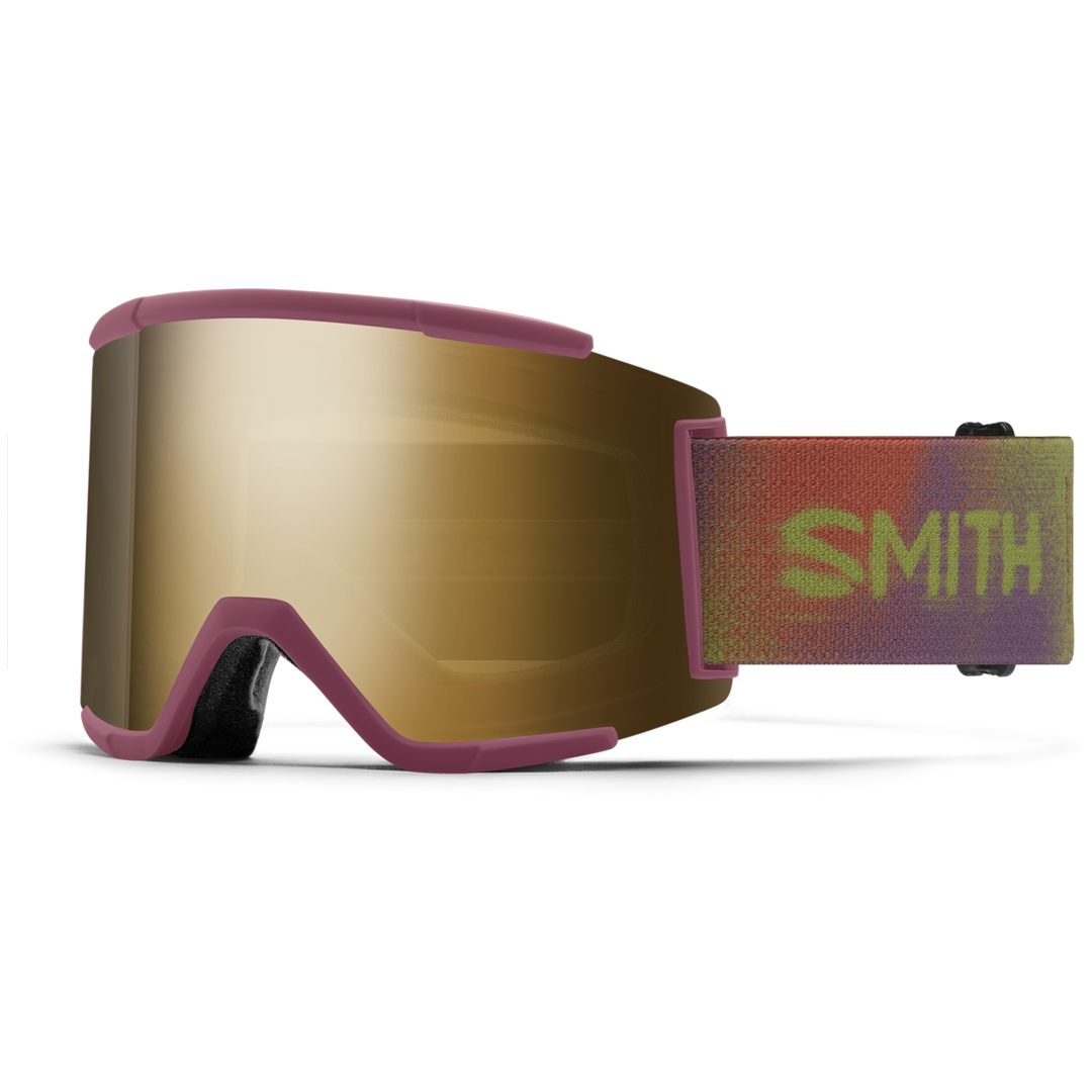 goggles canada Smith Squad XL Low Bridge Fit Ski & Snowboard Goggles in Sprayer + ChromaPop Sun Black Gold Mirror Lens