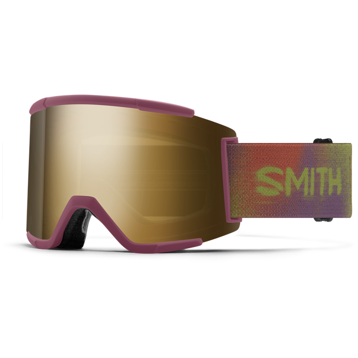 Smith Squad XL Low Bridge Fit Goggles Sprayer/ChromaPop Sun Black Gold Mirror+Chromapop Storm Blue Sensor Mirror