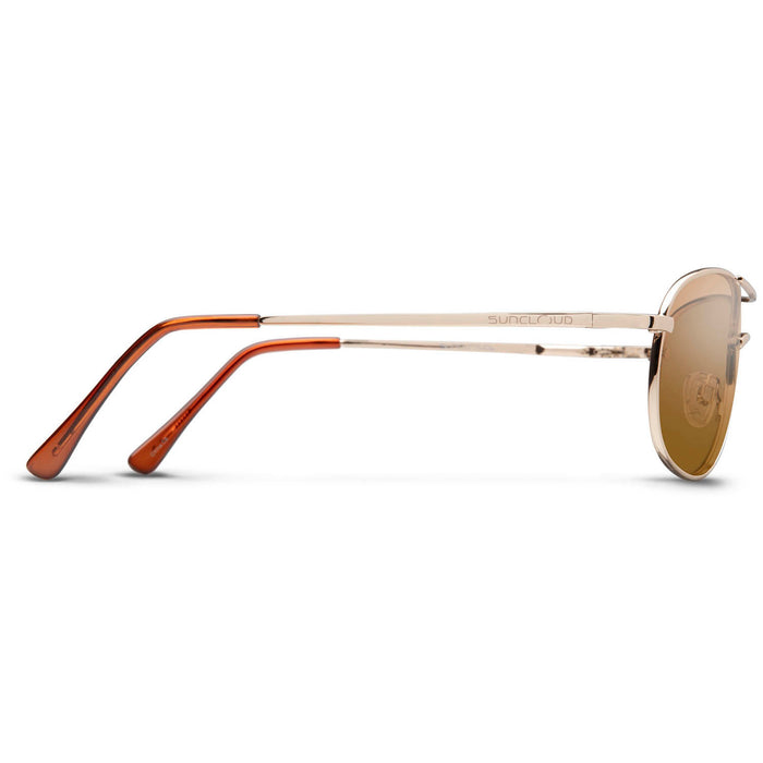 Suncloud Patrol Sunglasses Gold/Brown Polarized Polycarbonate