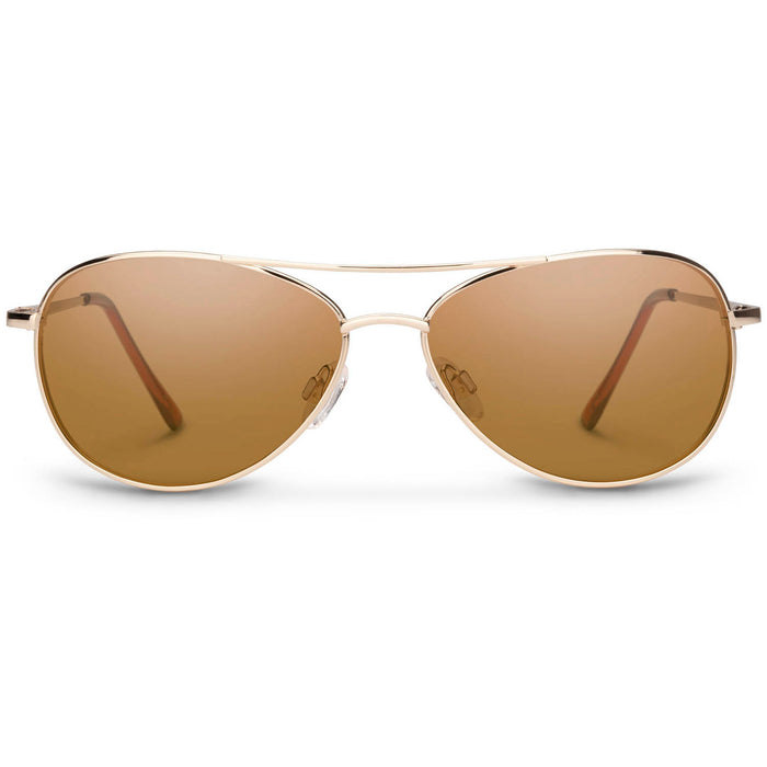 Suncloud Patrol Sunglasses Gold/Brown Polarized Polycarbonate