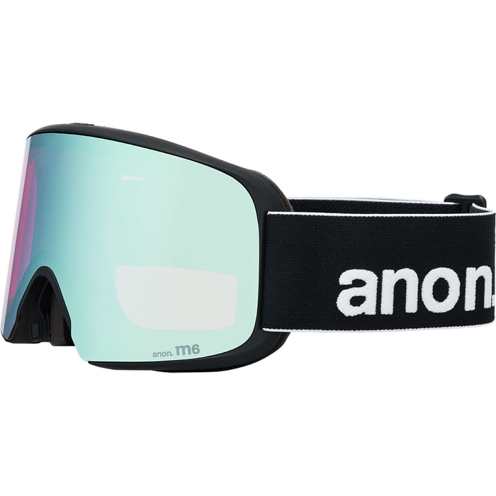 Anon M6 Low Bridge Fit Goggles Black/Perceive Variable Blue+Perceive Cloudy Pink