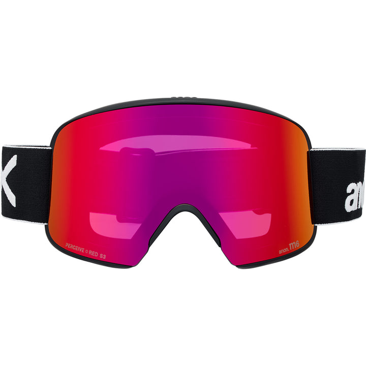 Anon M6 Low Bridge Fit Goggles Black/Perceive Sunny Red+Perceive Cloudy Burst