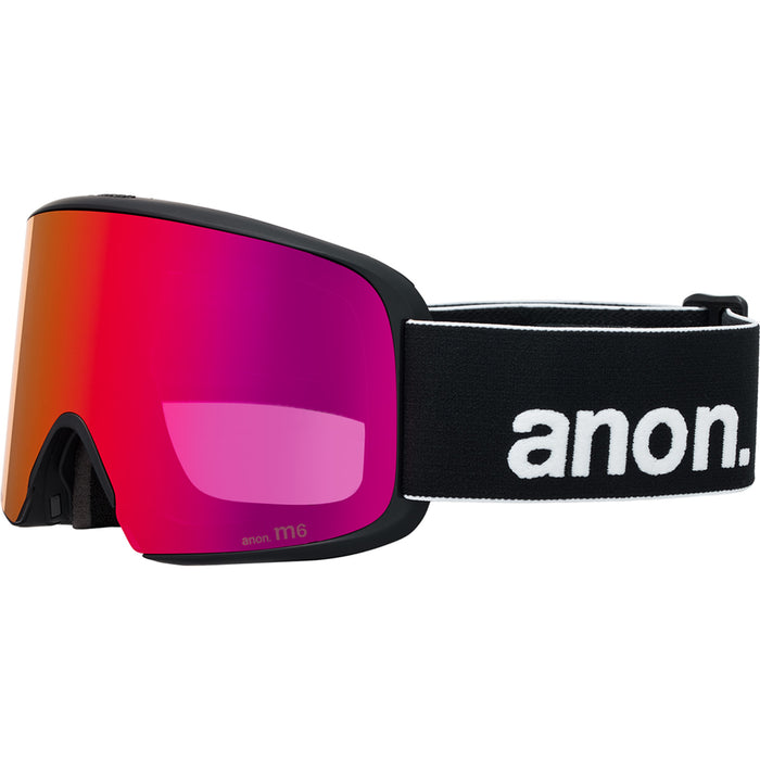 Anon M6 Low Bridge Fit Goggles Black/Perceive Sunny Red+Perceive Cloudy Burst