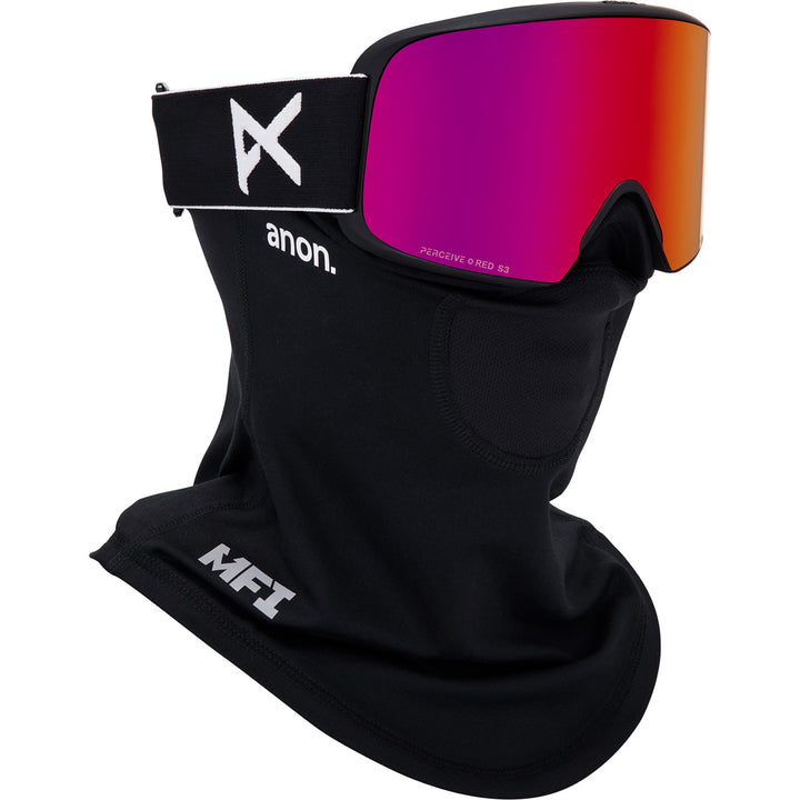 Anon M6 Low Bridge Fit Goggles Black/Perceive Sunny Red+Perceive Cloudy Burst