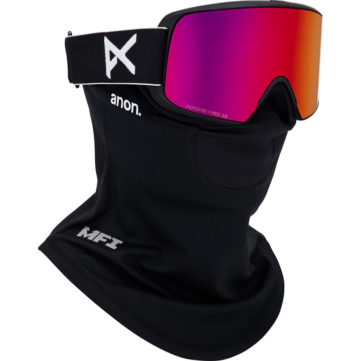 Anon M6S Low Bridge Fit Goggles Black/Perceive Sunny Red+Perceive Cloudy Burst