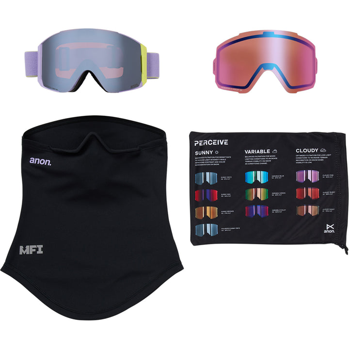 Anon Sync MFI Goggles Hyper Lilac/Perceive Sunny Onyx + Bonus Lens
