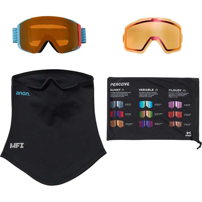 Anon Sync MFI Goggles Retro Blue/Perceive Sunny Bronze + Bonus Lens
