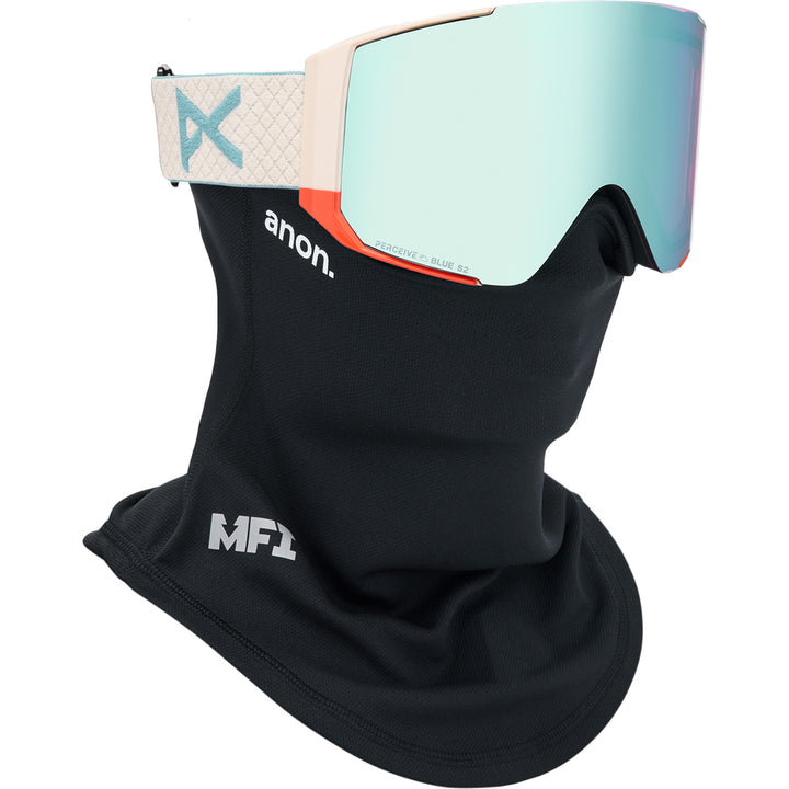 Anon Sync MFI Low Bridge Fit Goggles Oat/Perceive Variable Blue + Bonus Lens