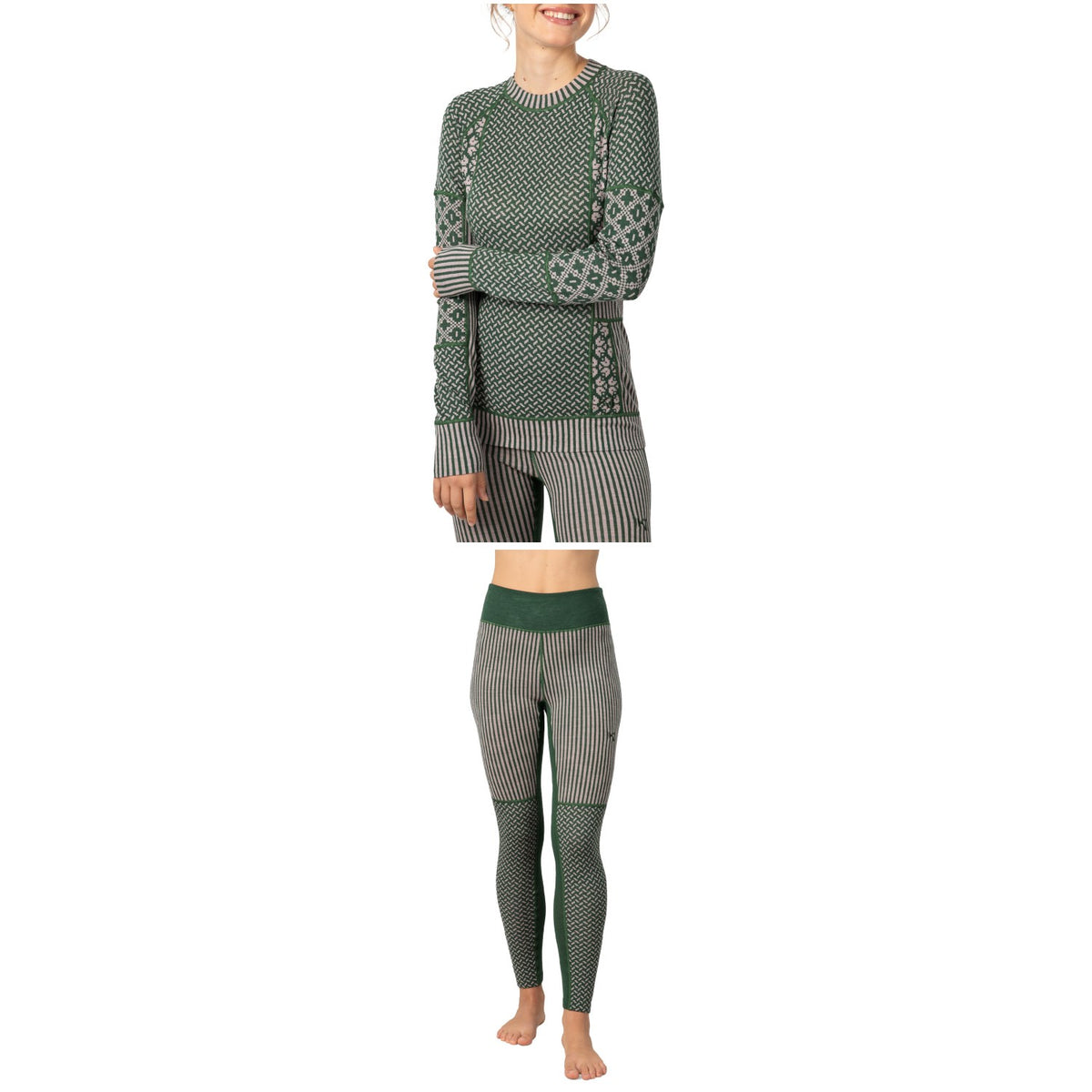 Kari Traa Smekker Long-Sleeve Top + High Waist Pants - Women's