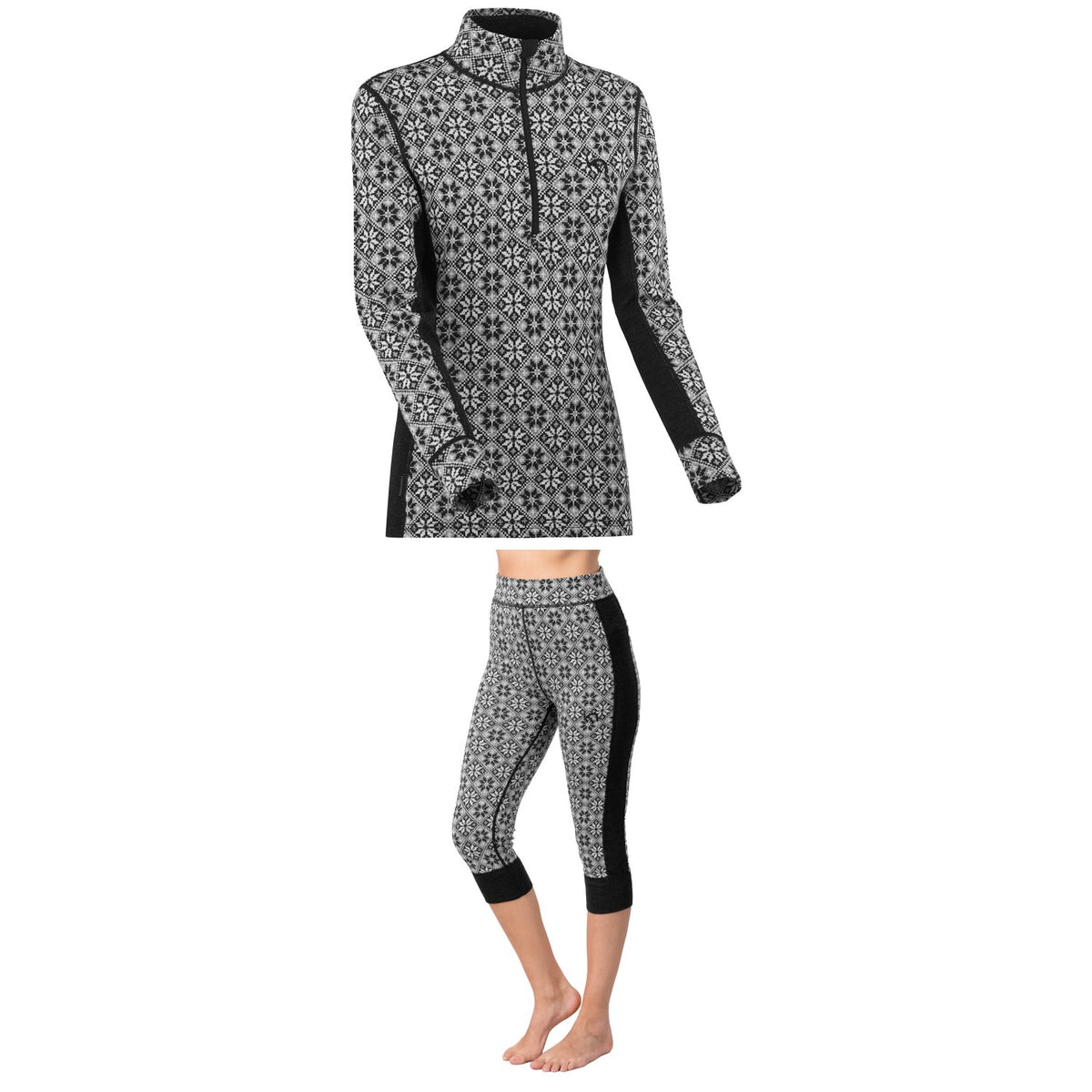Kari Traa Rose Half Zip Top - Women's + Kari Traa Rose Capri High Waisted Pants - Women's