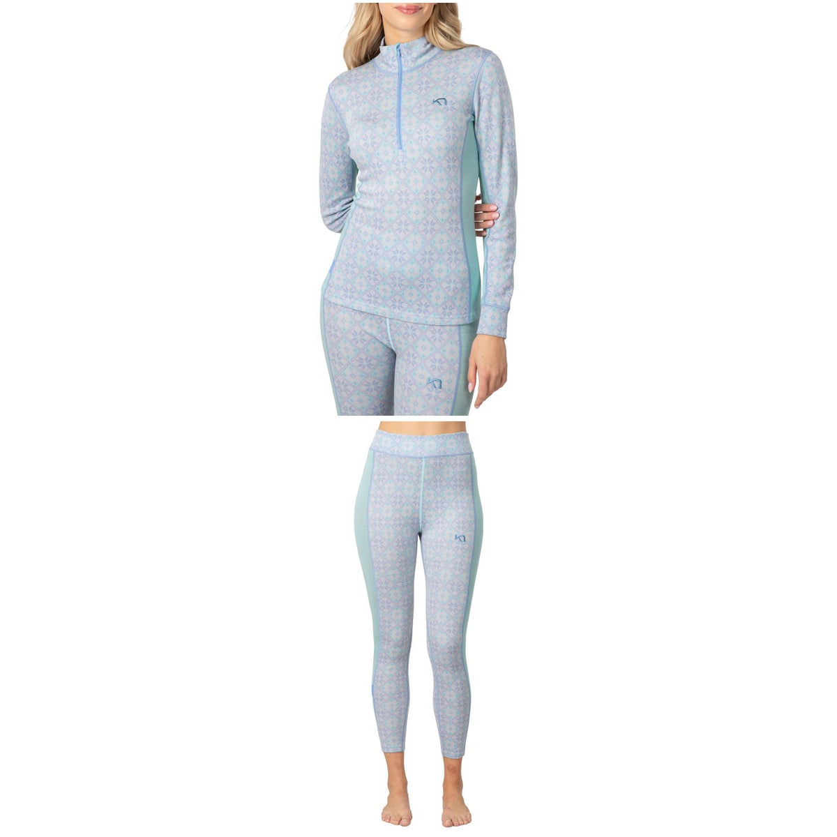 Kari Traa Rose Half Zip Top + Rose High Waisted Base Layer Pants - Women's