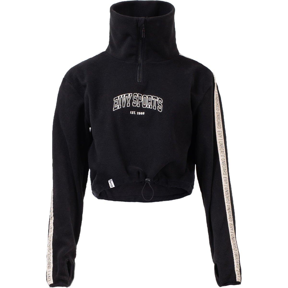 Eivy Peg Zip Cropped Fleece - Women's Black