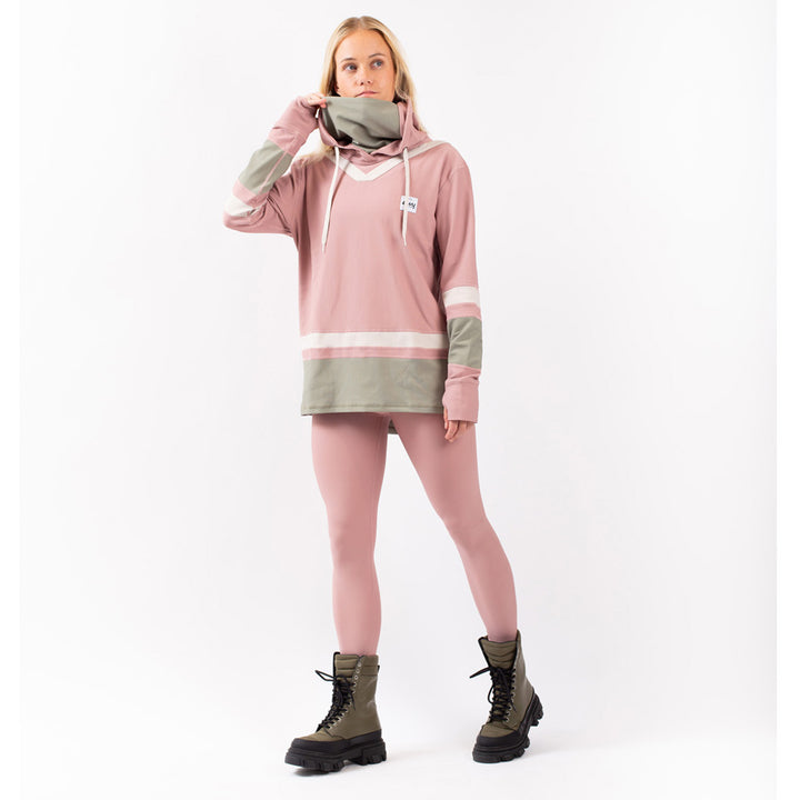 Eivy Boyfriend Fit Hoodie Rib Top - Women's Faded Blocks