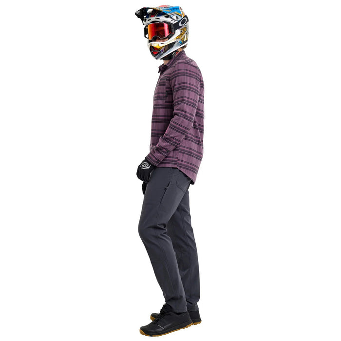 Troy Lee Designs Grind Flannel YD Plaid Deep Purp