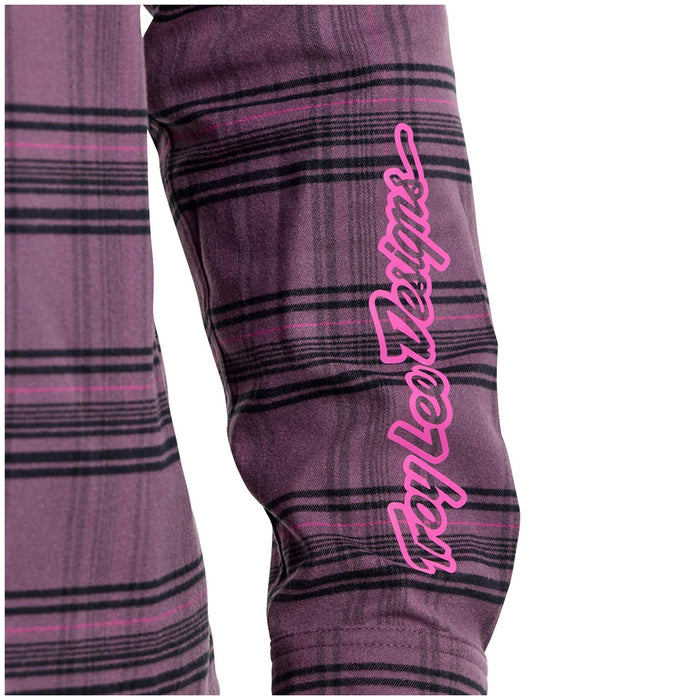 Troy Lee Designs Grind Flannel YD Plaid Deep Purp
