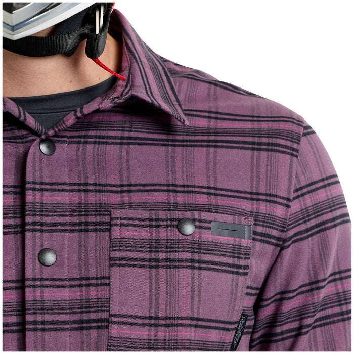 Troy Lee Designs Grind Flannel YD Plaid Deep Purp