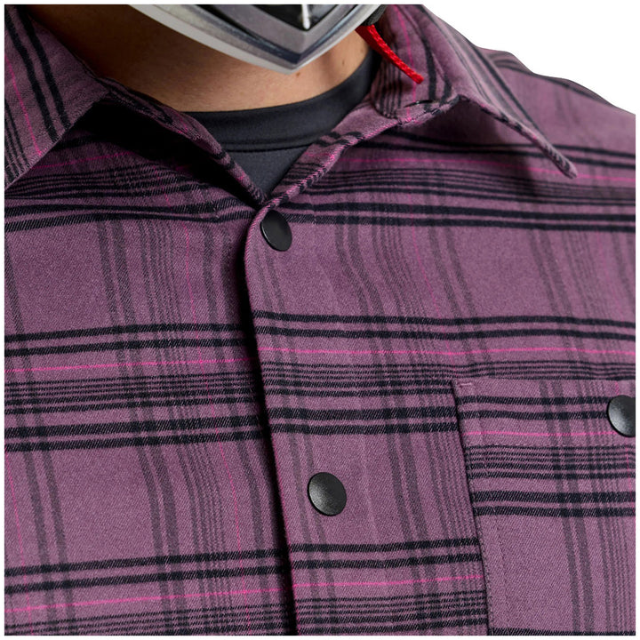 Troy Lee Designs Grind Flannel YD Plaid Deep Purp