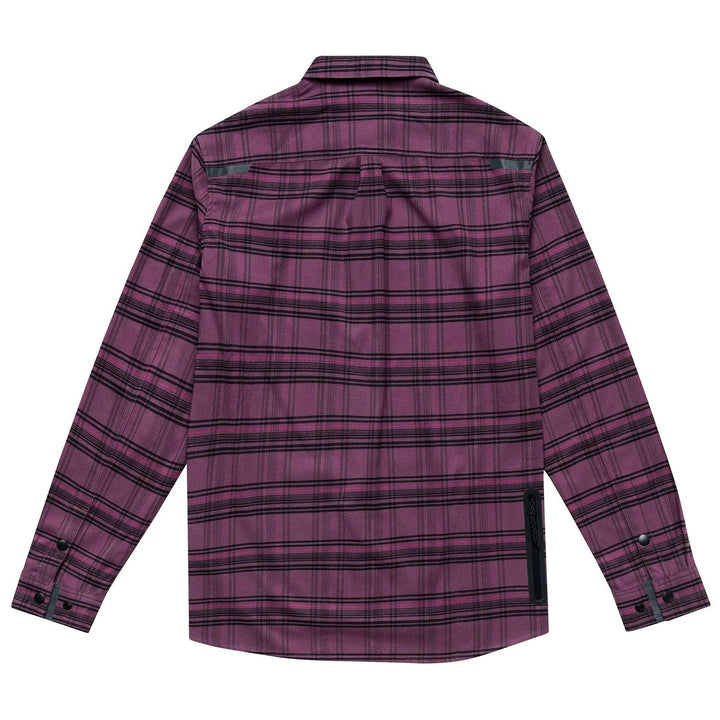 Troy Lee Designs Grind Flannel YD Plaid Deep Purp