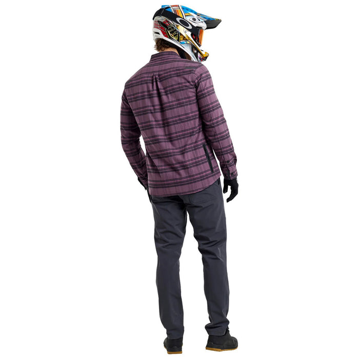Troy Lee Designs Grind Flannel YD Plaid Deep Purp