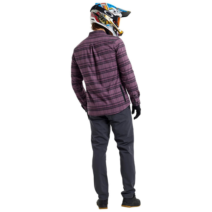 Troy Lee Designs Grind Flannel YD Plaid Deep Purp