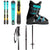 Rossignol Sender Free Jr Skis + Kid X 4 GW Bindings + Atomic Hawx Kids 4 Ski Boots + evo Lil Send'r Adjustable Ski Poles - Kids' 2026