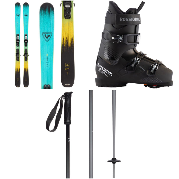 Rossignol Sender Free 92 Skis + Xpress 11 Bindings + Rossignol Evo 70 HV+ Ski Boots 2026 + evo Merge Ski Poles