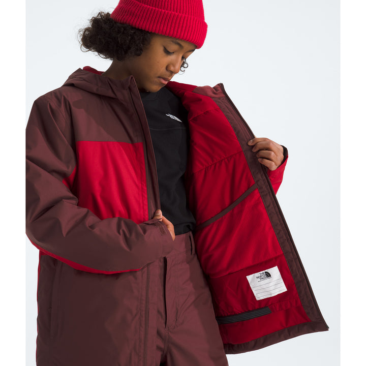 The North Face Freedom Insulated Jacket - Boys' Sumac/Tnf Red