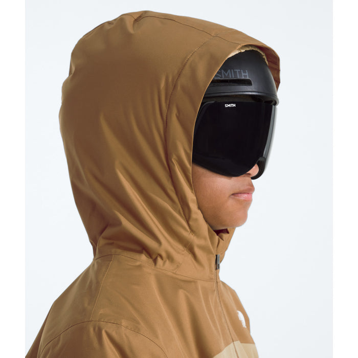 The North Face Freedom Insulated Jacket - Boys' Utility Brown/Khaki Stone