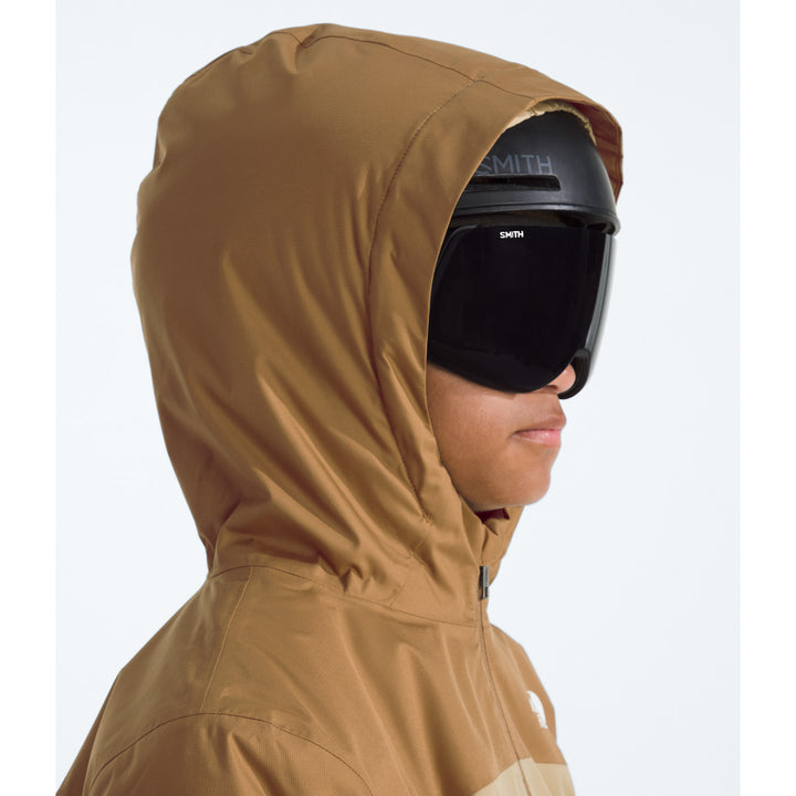 The North Face Freedom Insulated Jacket - Boys' Utility Brown/Khaki Stone