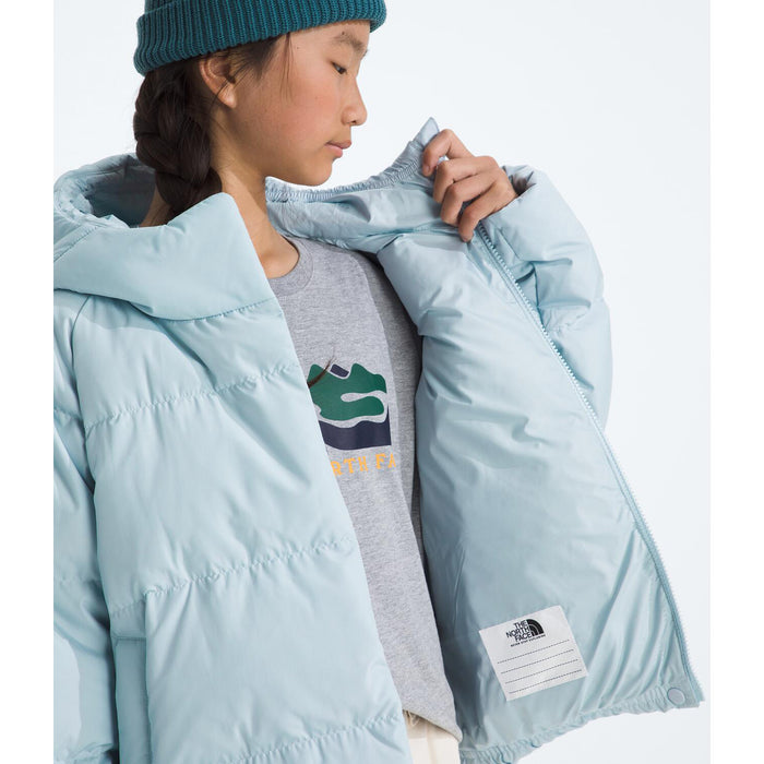 The North Face North Down Hooded Jacket - Girls' Polar Haze