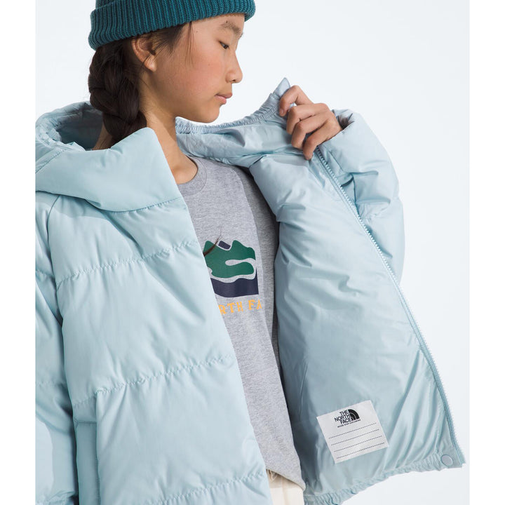 The North Face North Down Hooded Jacket - Girls' Polar Haze