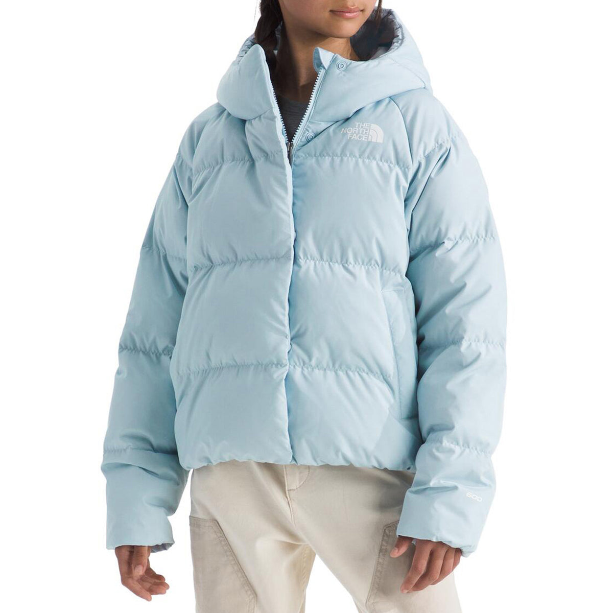 The North Face North Down Hooded Jacket - Girls' Polar Haze