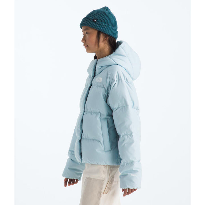 The North Face North Down Hooded Jacket - Girls' Polar Haze