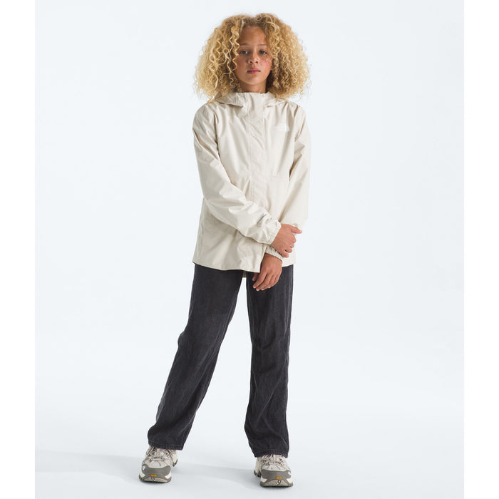 The North Face Antora Rain Jacket - Girls' White Dune/White Dune