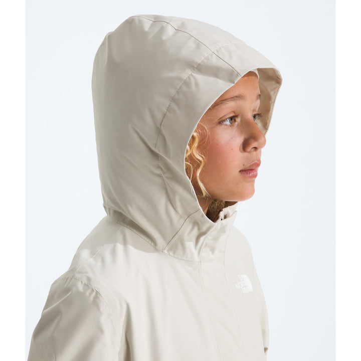 The North Face Antora Rain Jacket - Girls' White Dune/White Dune